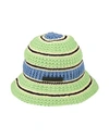 Stella Mccartney Women's Crochet Bucket Hat | Size 57 | 7v0043 In Green