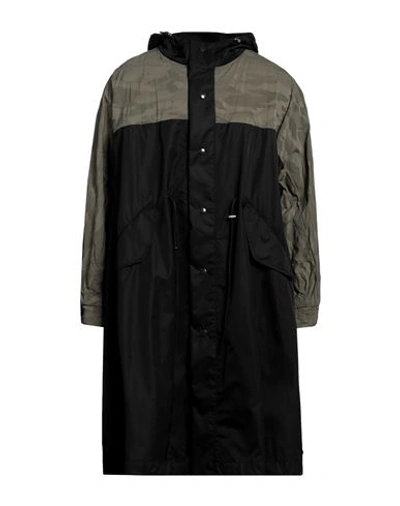 Mackintosh Man Overcoat & Trench Coat Black Size Xl Cotton, Polyamide