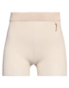 Jacquemus Woman Shorts & Bermuda Shorts Beige Size 0 Viscose, Polyester, Polyamide
