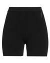 Jacquemus Viscose Blend Minimal Knitted Cyclist Shorts In Black