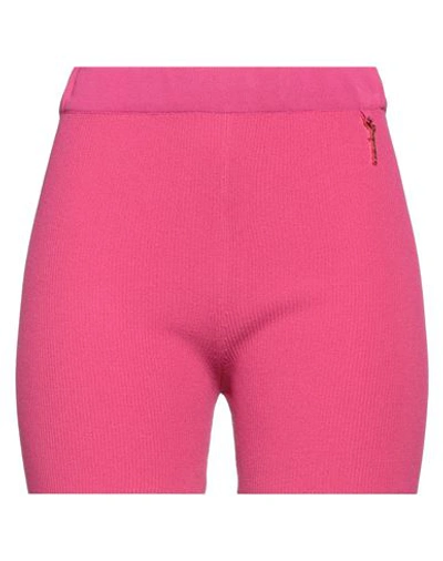 Jacquemus Woman Shorts & Bermuda Shorts Fuchsia Size 8 Viscose, Polyester, Polyamide In Pink