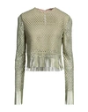 Giambattista Valli Woman T-shirt Green Size 4 Polyester In Green
