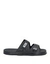 GCDS GCDS WOMAN SANDALS BLACK SIZE 8 RUBBER