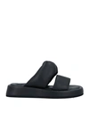 N°21 Woman Sandals Black Size 11 Soft Leather