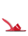 N°21 WOMAN SANDALS RED SIZE 7 SOFT LEATHER