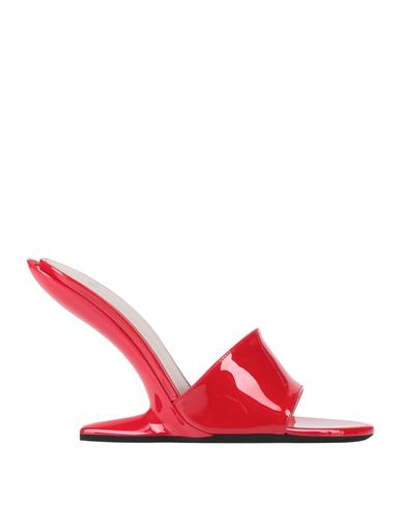 N°21 Woman Sandals Red Size 11 Soft Leather
