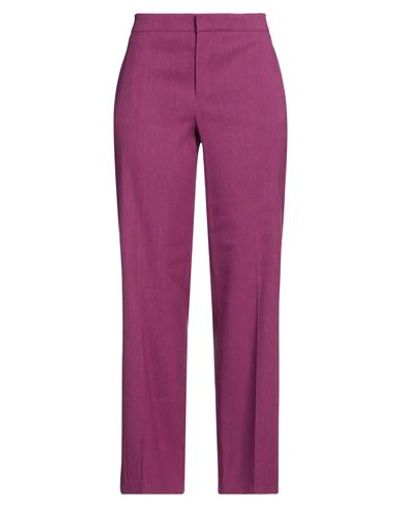 Isabel Marant Woman Pants Mauve Size 8 Hemp, Viscose, Elastane In Purple