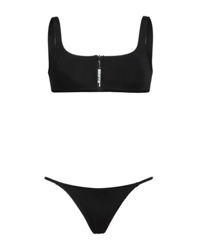 Off-white Woman Bikini Black Size 4 Polyamide, Elastane