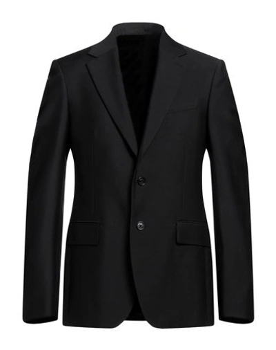 Versace Man Blazer Black Size 36 Mohair Wool, Wool