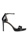Stuart Weitzman Nudist Platform Sandals In Black Patent Leather In Black