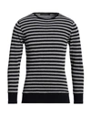 Messagerie Man Sweater Black Size 44 Cotton, Polyamide