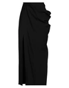 ALEXANDER MCQUEEN ALEXANDER MCQUEEN WOMAN MAXI SKIRT BLACK SIZE 6 WOOL