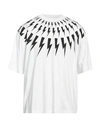 Neil Barrett Man T-shirt White Size Xxl Cotton In White