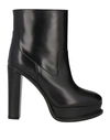 ALEXANDER MCQUEEN ALEXANDER MCQUEEN WOMAN ANKLE BOOTS BLACK SIZE 8 SOFT LEATHER