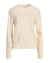Jil Sander Wool Crewneck Pullover In White