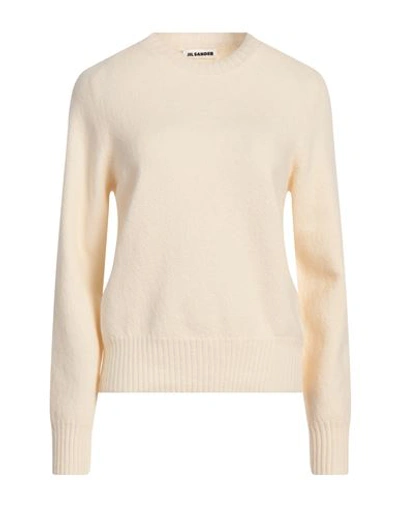 Jil Sander Woman Sweater Ivory Size 6 Wool In Neutral