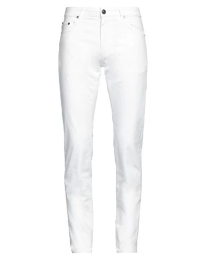 Pt Torino Man Pants White Size 32 Cotton, Elastane In White