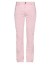 Pt Torino Man Pants Pink Size 32 Cotton, Elastane In Pink