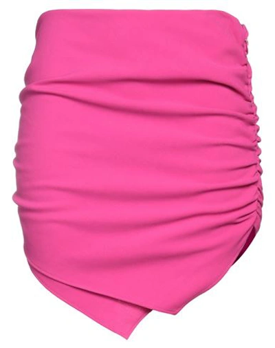 Attico The  Woman Mini Skirt Fuchsia Size 2 Polyester, Viscose, Elastane In Pink