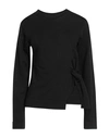 JIL SANDER JIL SANDER WOMAN SWEATER BLACK SIZE 2 WOOL