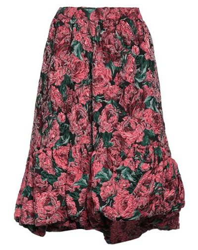 Comme Des Garçons Woman Midi Skirt Fuchsia Size S Polyester, Nylon In Pink