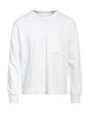 Ten C Man Sweatshirt Ivory Size L Cotton In White