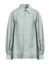 Jil Sander Woman Shirt Sage Green Size 2 Viscose