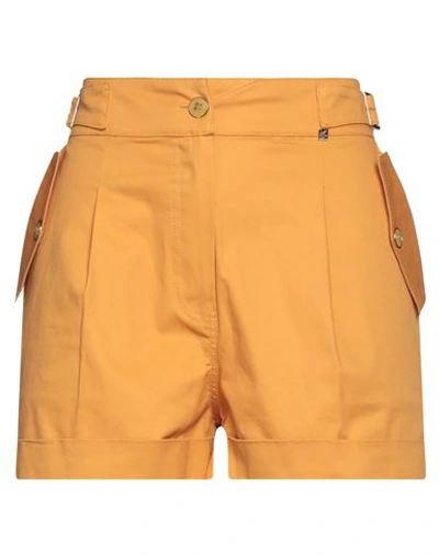 Kocca Woman Shorts & Bermuda Shorts Ocher Size 10 Cotton, Elastane In Yellow