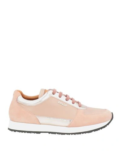 Bally Woman Sneakers Pastel Pink Size 6.5 Calfskin