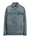 Givenchy Button-up Oversized Denim Jacket In Blue