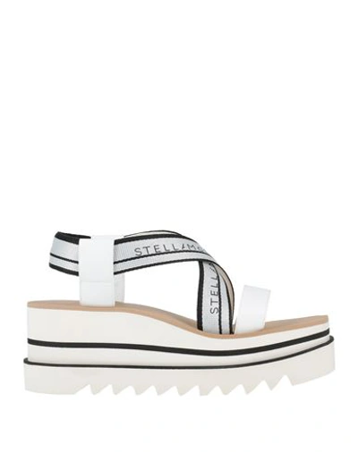 Stella Mccartney Sneakelyse Canvas And Alter Nappa Sandals In White
