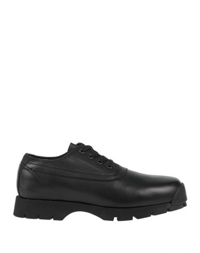 Jil Sander Man Lace-up Shoes Black Size 11 Calfskin