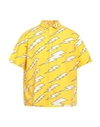 Neil Barrett Short-sleeved Pattern Shirt In Yellow