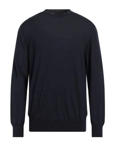 Neil Barrett Man Sweater Navy Blue Size Xl Wool In Navy Blue
