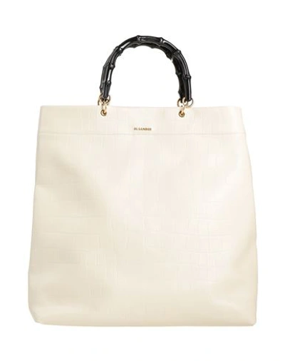 Jil Sander Woman Handbag Ivory Size - Soft Leather In White