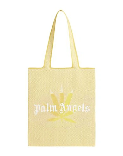 PALM ANGELS PALM ANGELS MAN SHOULDER BAG YELLOW SIZE - POLYESTER, POLYURETHANE, VINYON, POLYAMIDE