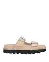 Jil Sander Man Sandals Beige Size 11 Soft Leather