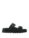 Jil Sander Man Sandals Black Size 11 Soft Leather