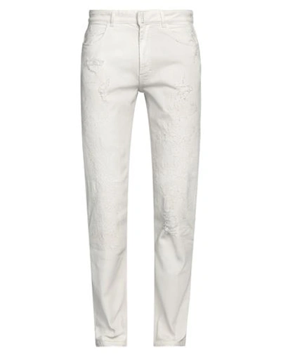 Givenchy Man Jeans Light Grey Size 32 Cotton, Elastane
