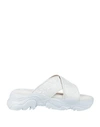 N°21 WOMAN SANDALS WHITE SIZE 8 SOFT LEATHER