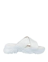 N°21 Woman Sandals White Size 11 Soft Leather In White