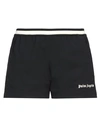 Palm Angels Woman Shorts & Bermuda Shorts Black Size L Polyamide, Elastane