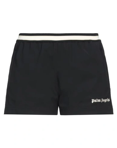 Palm Angels Woman Shorts & Bermuda Shorts Black Size L Polyamide, Elastane