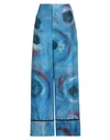 Marni Woman Pants Light Blue Size 8 Silk In Blue
