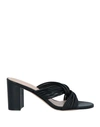 Stuart Weitzman Woman Sandals Black Size 11.5 Soft Leather In Black