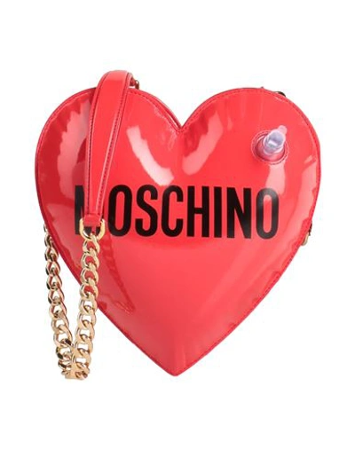 Moschino Heart Shaped Shoulder Bag In Red