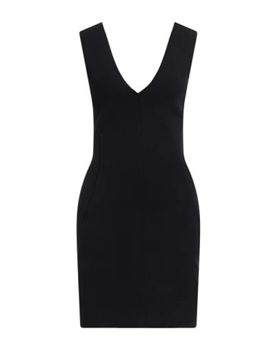 Rick Owens Woman Mini Dress Black Size L Viscose, Polyester, Polyamide, Elastane