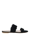 Stuart Weitzman Woman Sandals Black Size 9.5 Soft Leather In Black