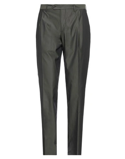 Lardini Man Pants Dark Green Size 38 Cotton, Polyester