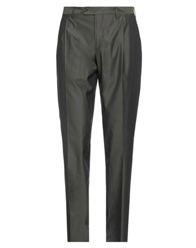 Lardini Man Pants Military Green Size 36 Cotton